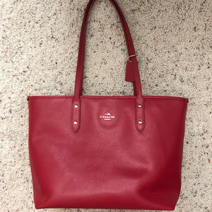 Red Coach Bag